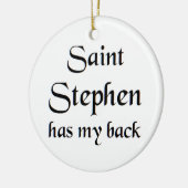 heilige Stefanus Keramisch Ornament (Links)