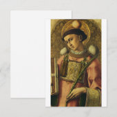 Heilige Stefanus Religieuze Kunst Heilige Kaart (Voorkant / Achterkant)