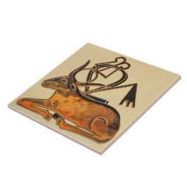 Heilige Stier Egyptisch 3D 3 Tegeltje