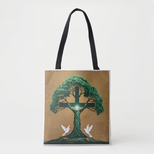 Heilige Stroom Eenheid Tote Bag (Voorkant)