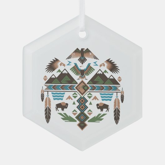 Heilige Symbolen Glas Ornament (Voorkant)