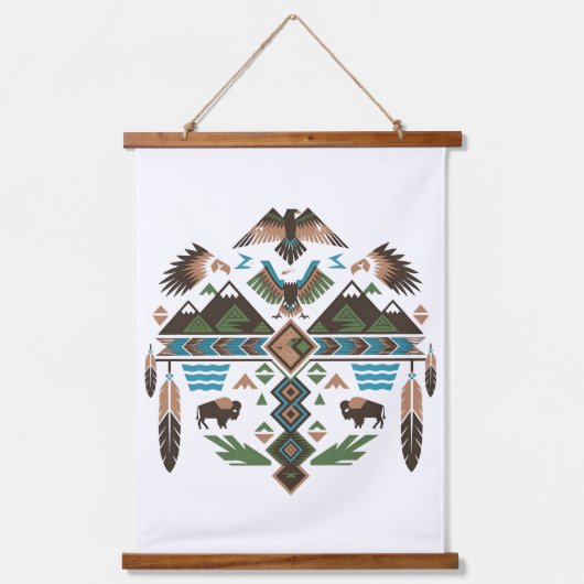 Heilige Symbolen Hangend Wandkleed (Voorkant)