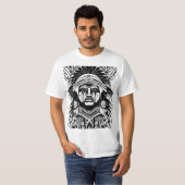 Heilige Symbolen: Native American Linework Design. T-shirt (Voorkant volledig)