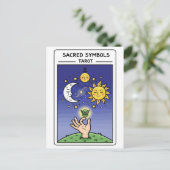 Heilige Symbolen Tarot Briefkaart (Staand voorkant)