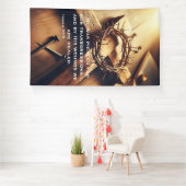 Heilige Symbolen van Christus' Offer Spandoek (Insitu)
