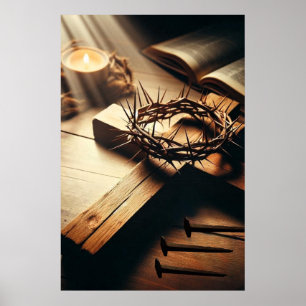 Heilige Symbolen van de Kruisiging Poster