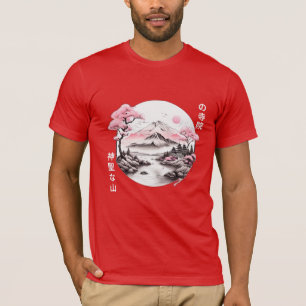 Heilige tempel op een gezegend rivierlandschap t-shirt