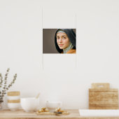 Heilige Teresa in stille reflectie Poster (Keuken)