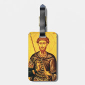 Heilige Theodore Tiron orthodox icoon Bagagelabel (Achterkant verticaal)