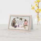 Heilige Therese Rooms-Katholieke  Rozen Kaart (Gele Bloem)