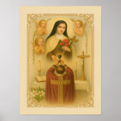 Heilige Thérèse van Lisieux Katholieke priester bi Poster (Voorkant)