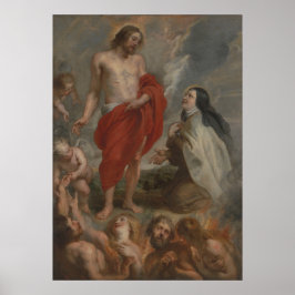 Heilige Theresia van Ávila bemiddelt voor Bernardi Poster