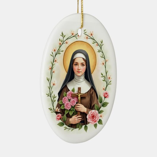 Heilige Theresia van Lisieux Katholiek Ornament (Rechts)
