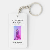 Heilige Theresia van Lisieux Sleutelhanger (achterkant)