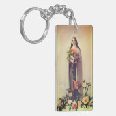 Heilige Theresia van Lisieux Sleutelhanger (Voorkant Links)