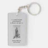 Heilige Theresia van Lisieux Sleutelhanger (achterkant)