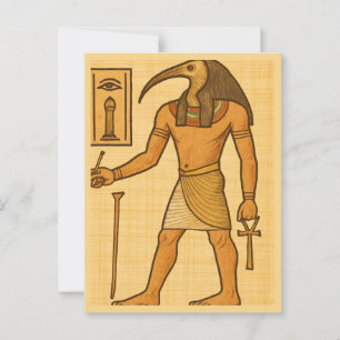 Heilige Thoth Goddelijke Wijsheid Gods Briefkaart