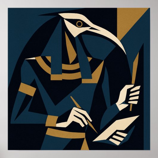 Heilige Thoth Goddelijke Wijsheid Gods Poster (Voorkant)