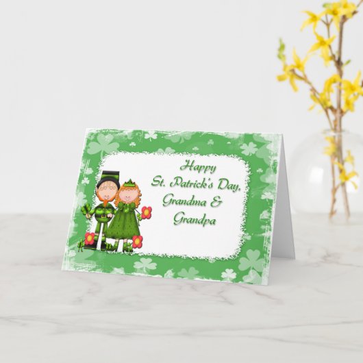 Heilige tikt Grootouders Kaart (Gele Bloem)