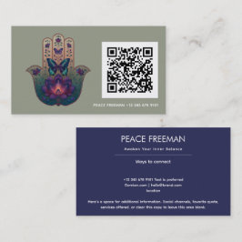 Heilige Transformatie | Hamsa Hand Design Visitekaartje