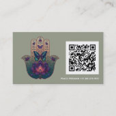 Heilige Transformatie | Hamsa Hand Design Visitekaartje (Voorkant)