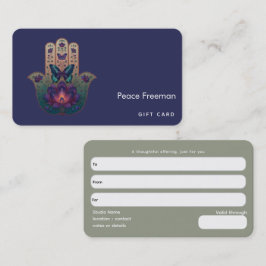 Heilige Transformatie | Hamsa Hand Design Visitekaartje