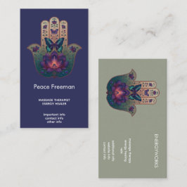 Heilige Transformatie | Hamsa Hand Design Visitekaartje