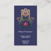 Heilige Transformatie | Hamsa Hand Design Visitekaartje (Voorkant)