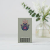 Heilige Transformatie | Hamsa Hand Design Visitekaartje (Staand voorkant)