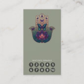Heilige Transformatie | Hamsa Hand Design Visitekaartje (Voorkant)