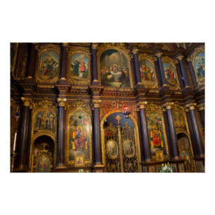 Heilige Triinity Grieks-orthodoxe kerk Poster
