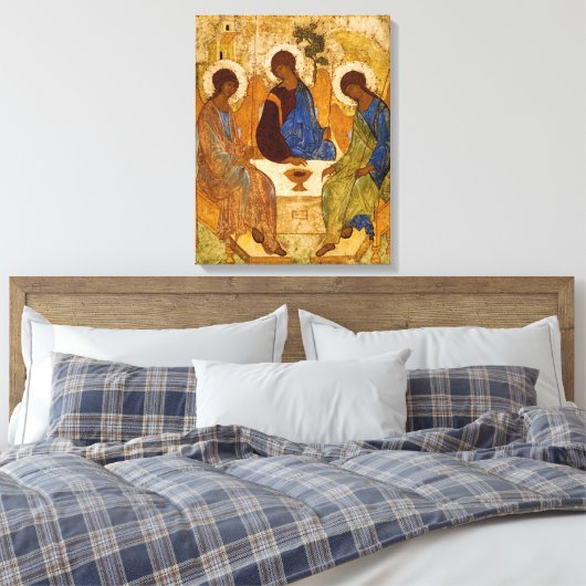 Heilige Trinity Andrei Rublev Heilige Icon-religie Canvas Afdruk (Insitu (Slaapkamer))