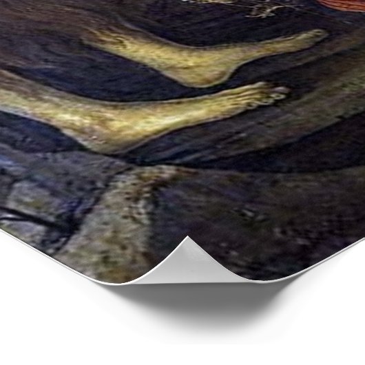 Heilige Trinity - Botticelli - c1492 Poster (Hoek)