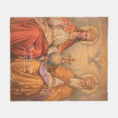 Heilige Trinity Fleece Deken (Voorkant (Horizontaal))