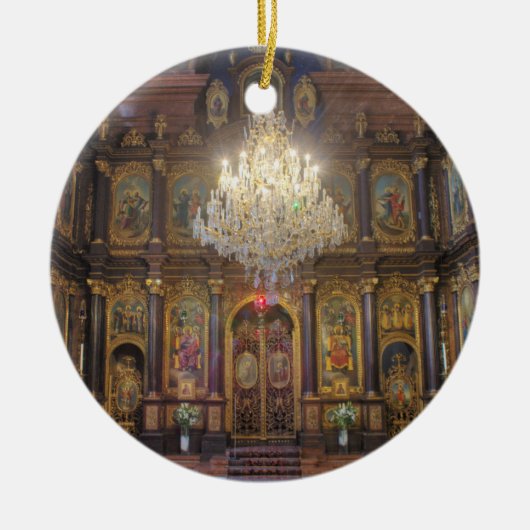 Heilige Trinity Griekse orthodoxe Kerk Wenen Ooste Keramisch Ornament (Voorkant)