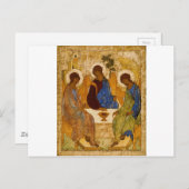 Heilige Trinity Icon Rublev Byzantine Katholieke G Briefkaart (Voorkant / Achterkant)