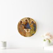 Heilige Trinity Icon Rublev Orthodox Byzantine Ronde Klok (Huis)