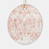 Heilige Trinity in Glory Keramisch Ornament (Links)