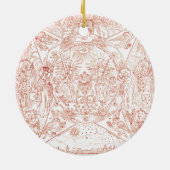 Heilige Trinity in Glory Keramisch Ornament (Achterkant)
