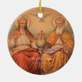 Heilige Trinity Keramisch Ornament (Achterkant)