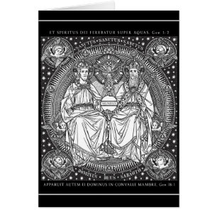 Heilige Trinity Latijn Gloria Patri Art