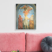 Heilige Trinity met St. Jerome (fresco) Canvas Afdruk (Insitu (Woonkamer))