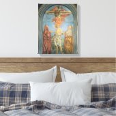Heilige Trinity met St. Jerome (fresco) Canvas Afdruk (Insitu (Slaapkamer))