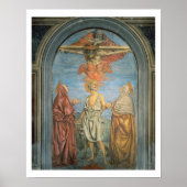 Heilige Trinity met St. Jerome (fresco) Poster (Voorkant)