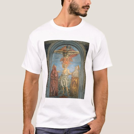 Heilige Trinity met St. Jerome (fresco) T-shirt (Voorkant)