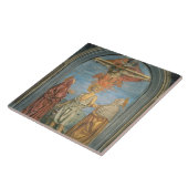 Heilige Trinity met St. Jerome (fresco) Tegeltje (Zijkant)