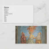Heilige Trinity met St. Jerome (fresco) Visitekaartje (Voorkant / Achterkant)
