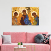 Heilige Trinity-pictogram van Rublev Orthodox Byza Canvas Afdruk (Insitu (Woonkamer))