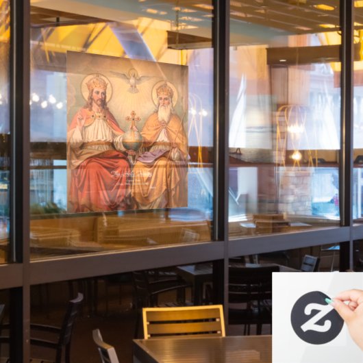 Heilige Trinity Raamsticker (Restaurant Raam)