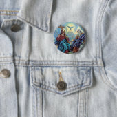 Heilige Trinity Ronde Button 5,7 Cm (In situ)
